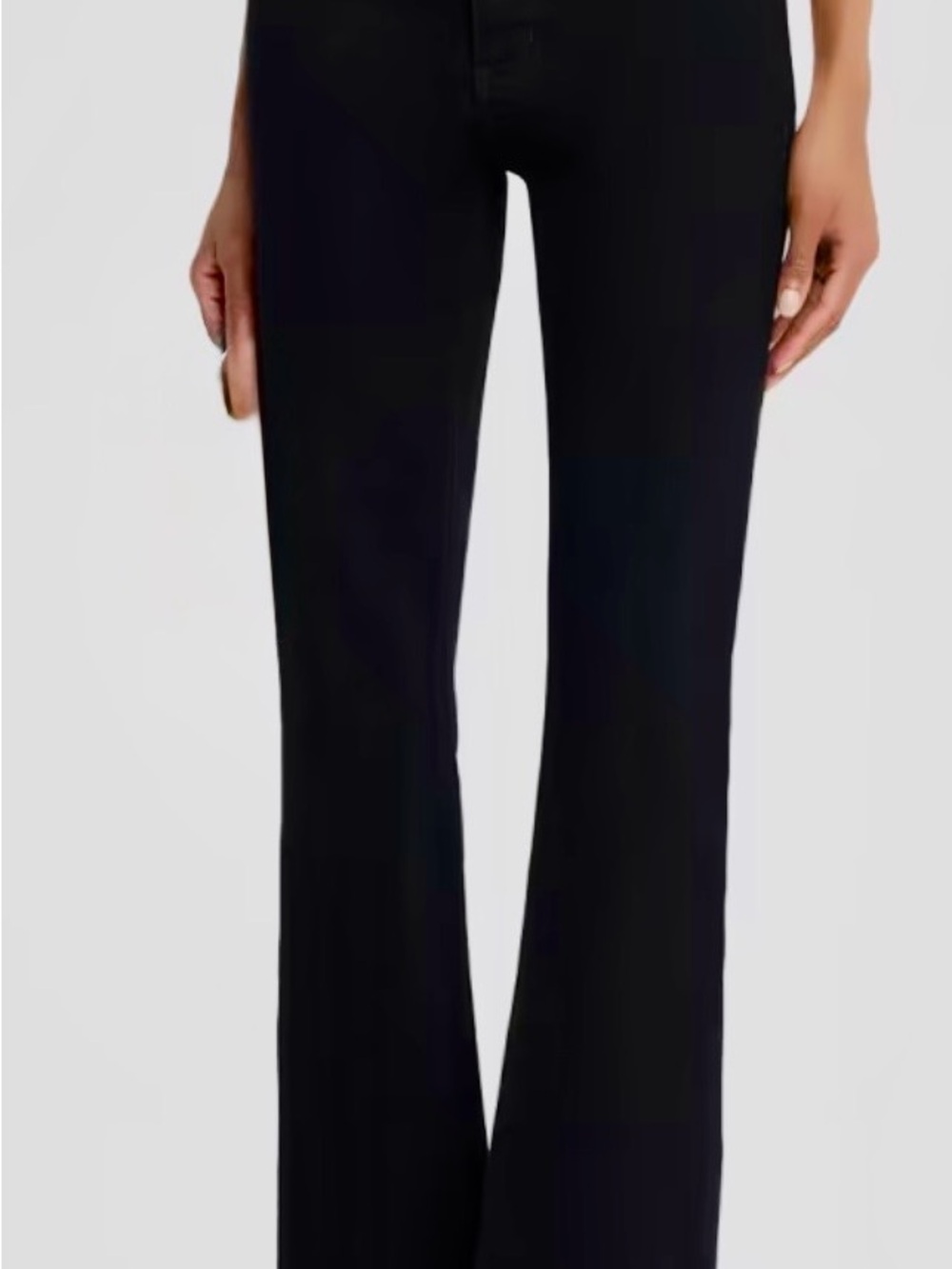Frame Denim Black Boot-Cut Flare Pants